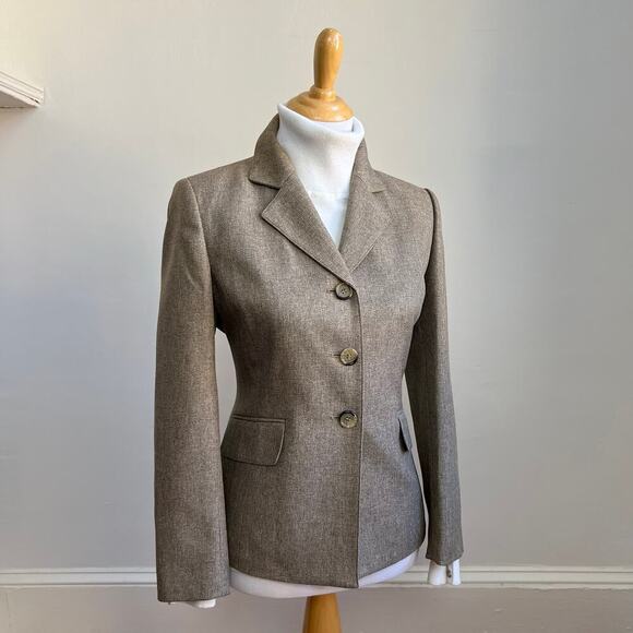 Le Suit Classic Neutral Blazer and Dress Pants Business Suit Set Women's 8P - Picture 4 of 13